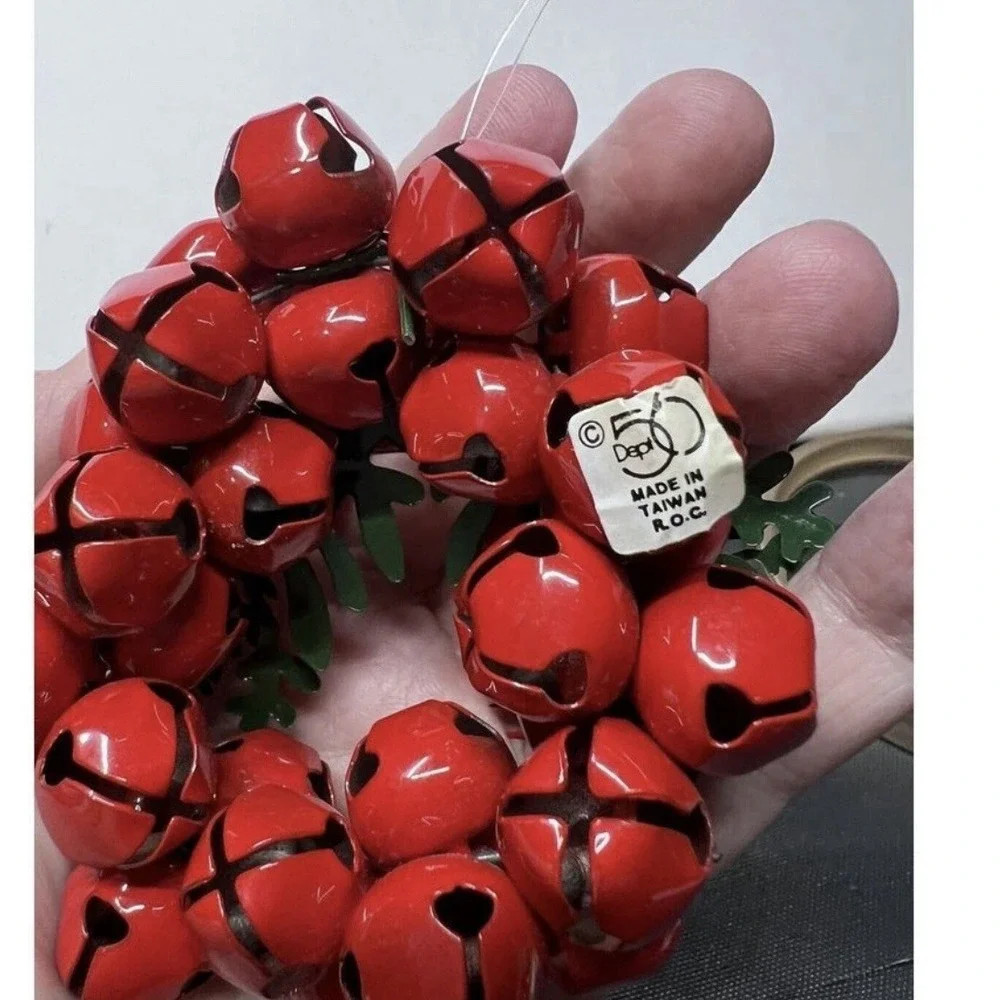 Vintage Metal Jingle Bell Christmas Ornaments Lot Dept 56 Midwest‎ Applause